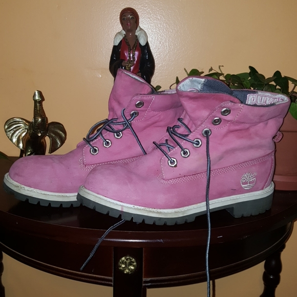 Pink Timberland boots - Picture 3 of 8